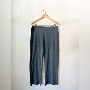 Eileen Fisher Women’s Organic Cotton Blend Waffle Knit Pants Size Medium Gray